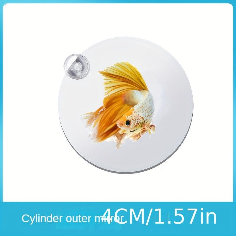 Circle Fish Exercise Mirror Double Sided Aquarium Training Mirror