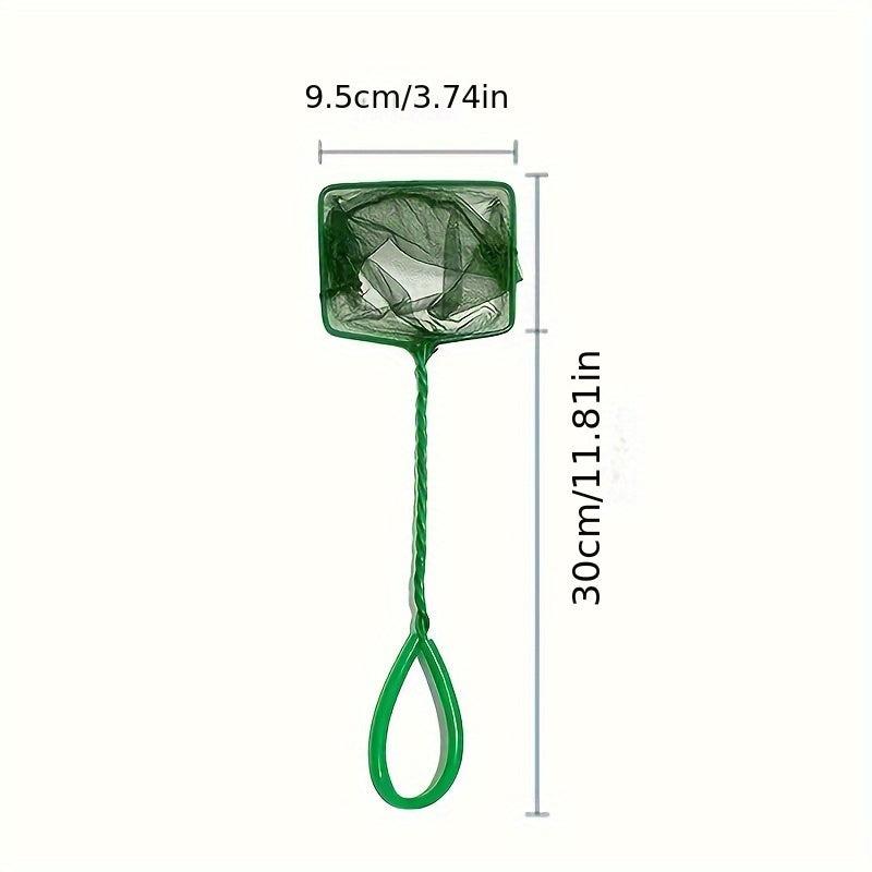 Kids Fish Net Aquarium Fishing Net Long Handle Square Fish Tank Net
