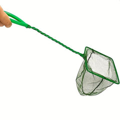Kids Fish Net Aquarium Fishing Net Long Handle Square Fish Tank Net