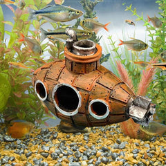 Resin Submarine Hollow Aquarium Decoration