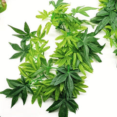 Aquatic Plant Reptile Fish Tank Artificial Plastic Leaves Decor