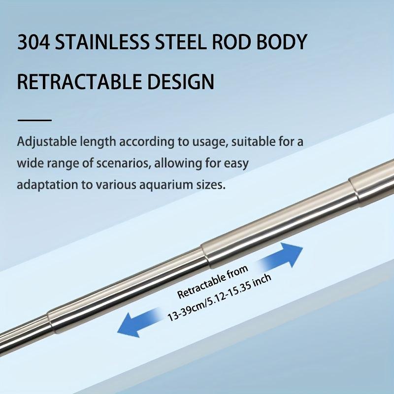 Stainless Steel Extendable Fish Net Small 3D Fishing Landing Net