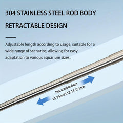 Stainless Steel Extendable Fish Net Small 3D Fishing Landing Net
