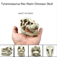 Dinosaur Skull Aquarium Ornament Mini Mold Decoration Tank Reptile