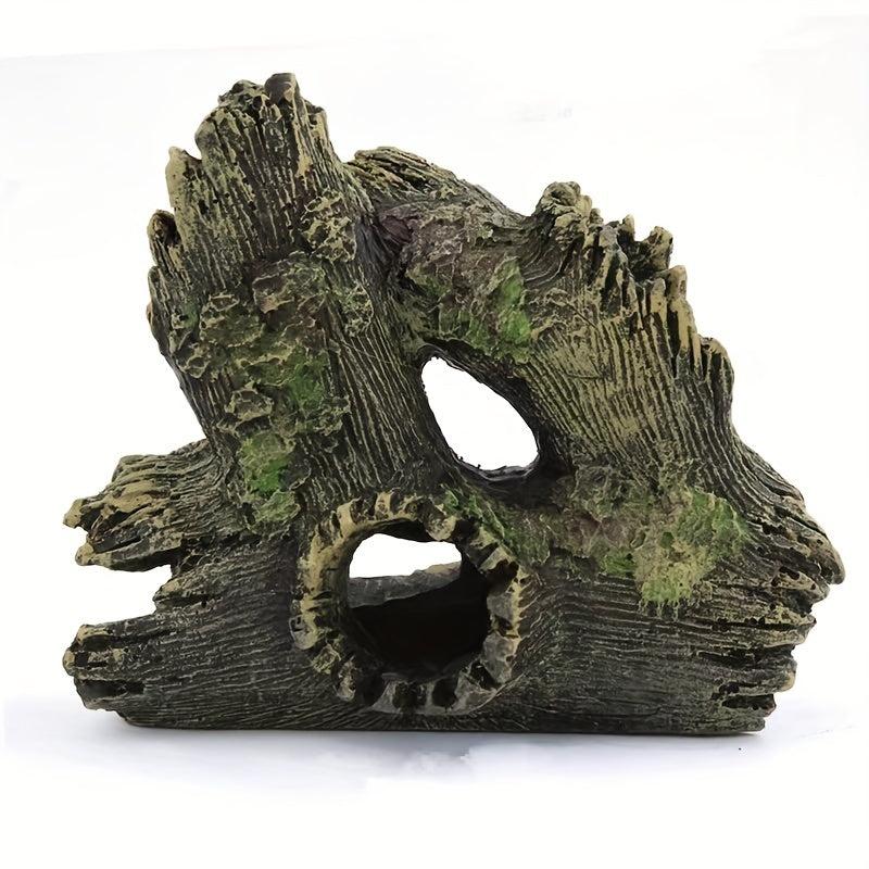 Aquarium Resin Crafts Ornaments Fish Tank Shrimp Shelter Wooden House