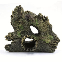 Aquarium Resin Crafts Ornaments Fish Tank Shrimp Shelter Wooden House