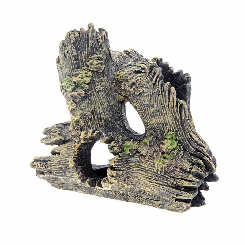 Aquarium Resin Crafts Ornaments Fish Tank Shrimp Shelter Wooden House