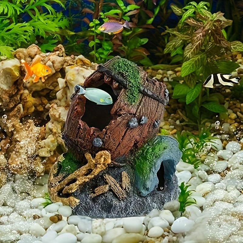 Resin Betta Cave Hideout Fish Tank Decoration