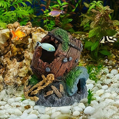 Resin Betta Cave Hideout Fish Tank Decoration