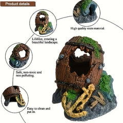 Resin Betta Cave Hideout Fish Tank Decoration