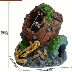 Resin Betta Cave Hideout Fish Tank Decoration