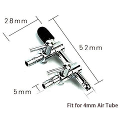 Aquarium 2 Way Water & Air Flow Control Valve Enhance Fish Tank Environment