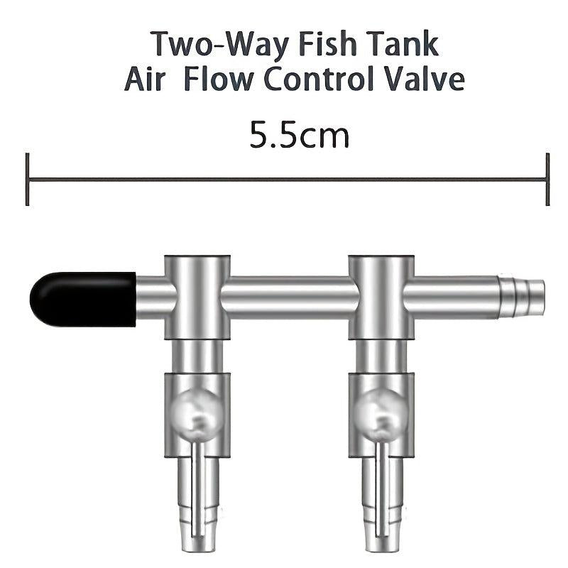 Aquarium 2 Way Water & Air Flow Control Valve Enhance Fish Tank Environment