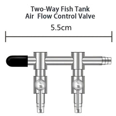 Aquarium 2 Way Water & Air Flow Control Valve Enhance Fish Tank Environment