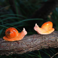 Mini Mushroom and Snail Figurines for Aquarium Decoration
