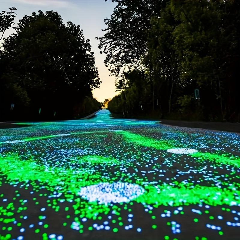 Glow Dark Pebbles Home Garden Aquariums Luminous Stones Fish Tanks Gravel Rock