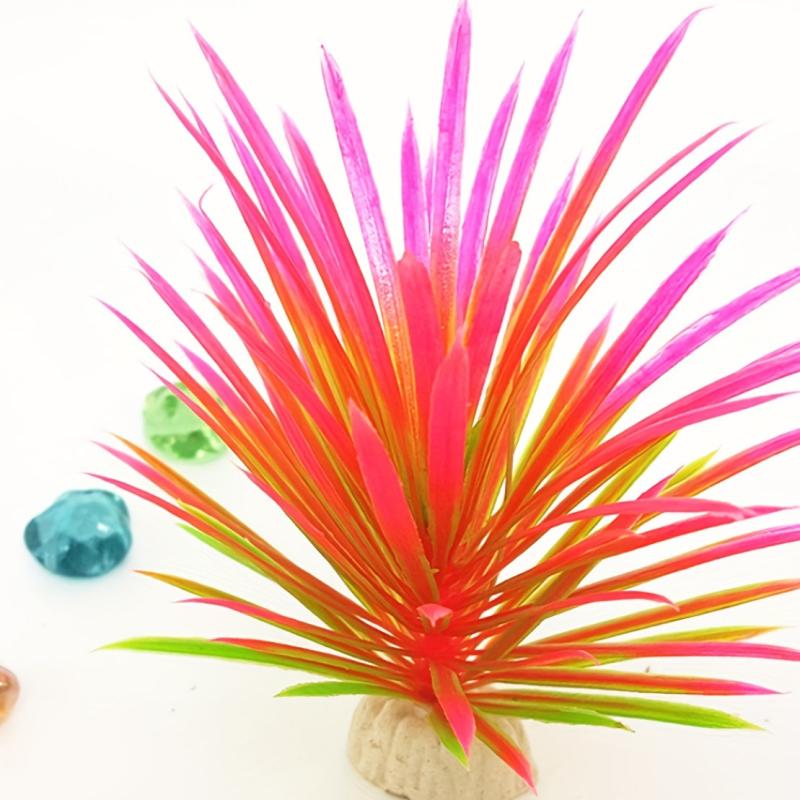 Aquarium Plastic Plants Fish Tank Decorations