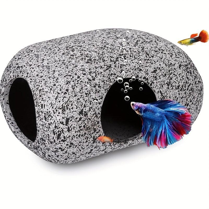 Aquarium Decoration Cave Fish Tank Rocks Pet Breeding Play And Rest