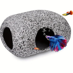 Aquarium Decoration Cave Fish Tank Rocks Pet Breeding Play And Rest
