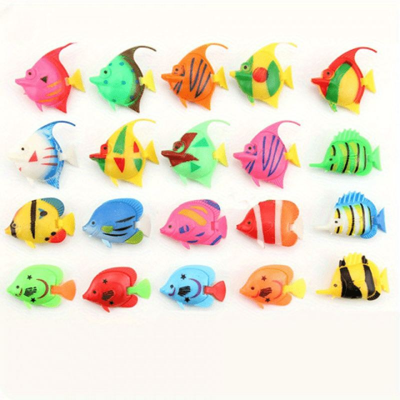 20pcs Artificial Fish Aquarium Tank Ornaments Decoration