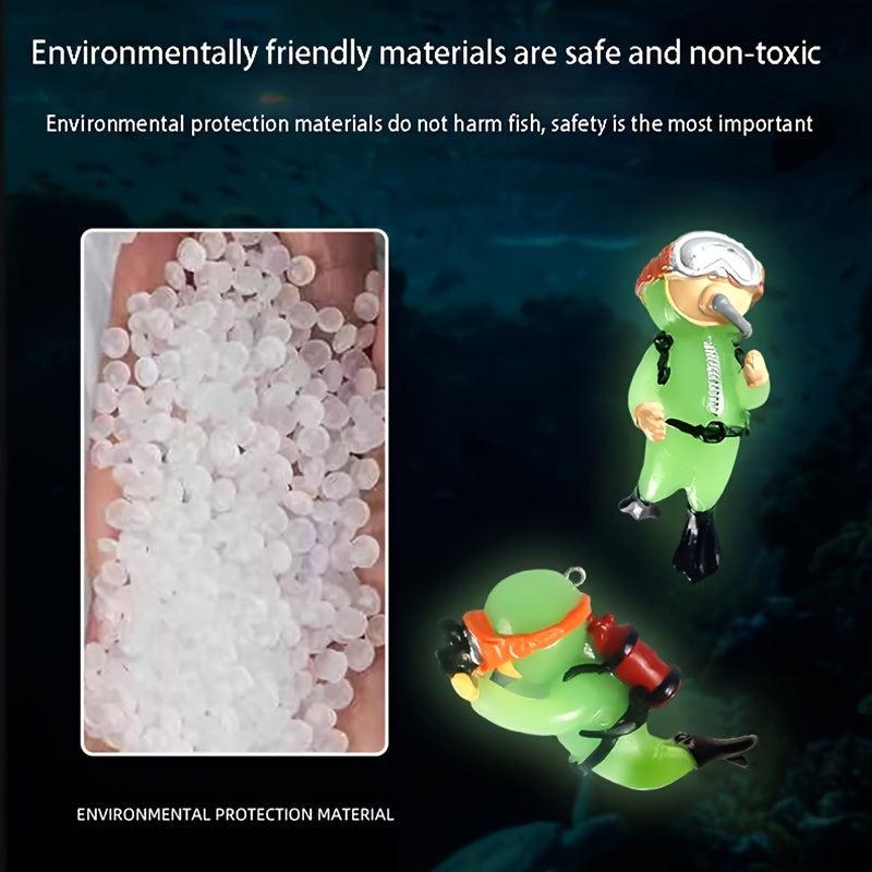 Fluorescent Floating Diver Fish Tank Ornament