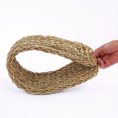 Breathable Mesh Reptile Hammock with Straw Mat for Lizards