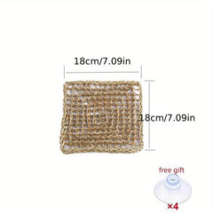 Breathable Mesh Reptile Hammock with Straw Mat for Lizards