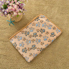 Soft Paw Print Blanket for Small Animals - Ideal for Hamsters & Guinea Pigs