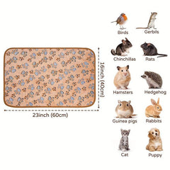 3pcs Washable Small Pet Blankets for Cage - Soft & Absorbent Bedding Mats