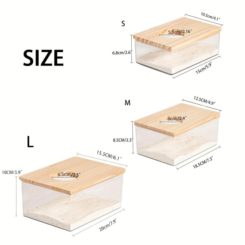 Clear Hamster Bath Basin Small Pet Bathroom Toilet Bathtub