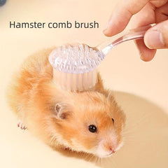 Clear Hamster Massage Brush Small Pet Cleaning Brush