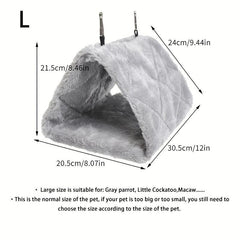 Small Pet Triangle Nest Flannelette Myna Winter Nest Pet Warm Cozy Cage