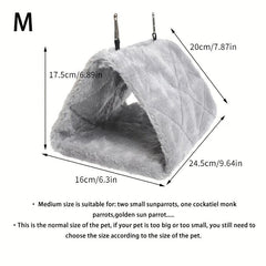 Small Pet Triangle Nest Flannelette Myna Winter Nest Pet Warm Cozy Cage