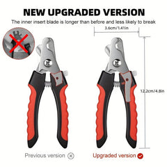 Professional Pet Nail Clippers with Safety Guard for Medium and Large Dogs