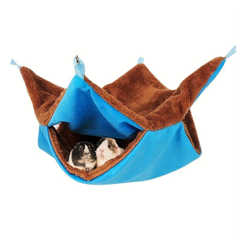 Cozy Double Layered Pet Hammock for Small Animals