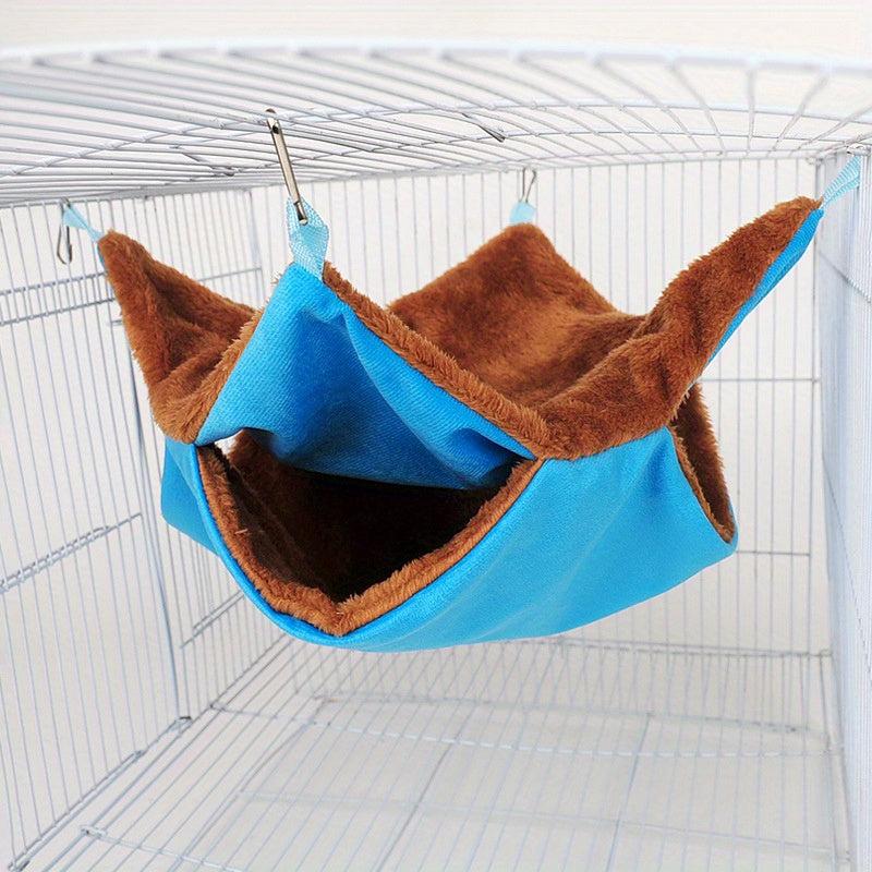 Cozy Double Layered Pet Hammock for Small Animals