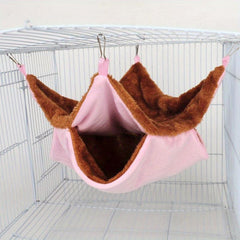 Cozy Double Layered Pet Hammock for Small Animals