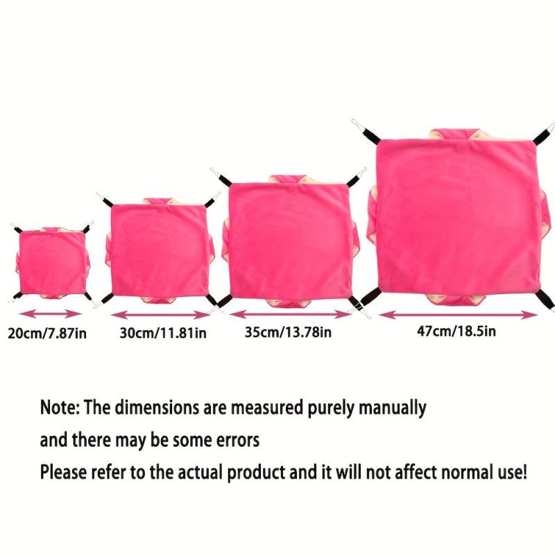 Cozy Double Layer Pet Nest Plush Hammock Bed For Hamsters