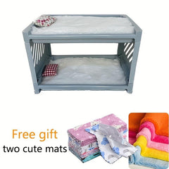 Hamster Bed Pet Bunk Bed Corner Hideout Small Animal Supplies