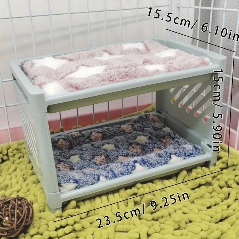 Hamster Bed Pet Bunk Bed Corner Hideout Small Animal Supplies