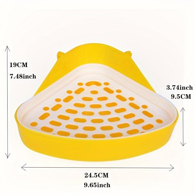 Pet Toilet for Small Animals Corner Litter Tray Bedding Box