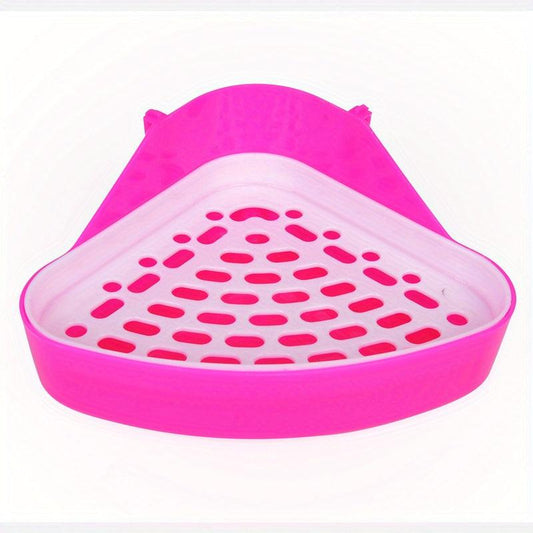 Pet Toilet for Small Animals Corner Litter Tray Bedding Box
