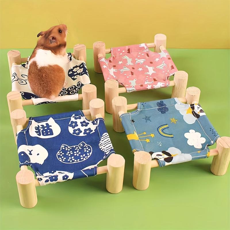 Winter Hammock for Hamsters with Wooden Stand