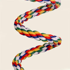 Small Animal & Parrot Climbing Toy Durable Braided Rope Exercise & Entertainment