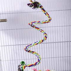 Small Animal & Parrot Climbing Toy Durable Braided Rope Exercise & Entertainment