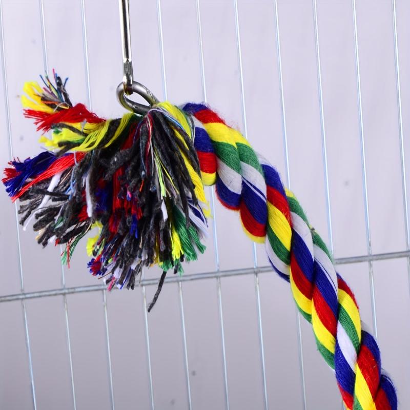 Small Animal & Parrot Climbing Toy Durable Braided Rope Exercise & Entertainment