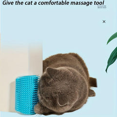 2 in 1 Cat Grooming Comb and Massager for Self Grooming