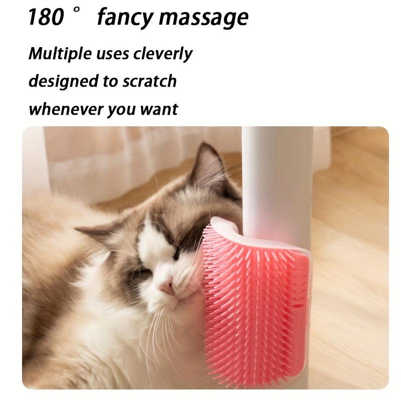 2 in 1 Cat Grooming Comb and Massager for Self Grooming