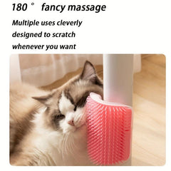 2 in 1 Cat Grooming Comb and Massager for Self Grooming