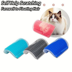2 in 1 Cat Grooming Comb and Massager for Self Grooming